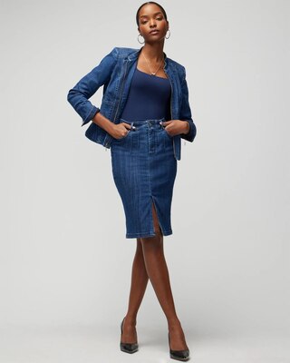 ジャケット・アウター DENIM CORSET COMBINE JACKET ジャケット・アウター AMERI scc DENIM CORSET COMBINE JACKET